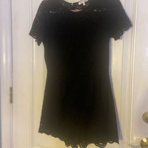 Black lace romper